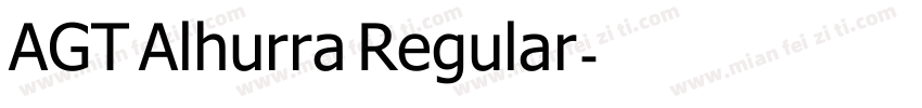 AGT Alhurra Regular字体转换
